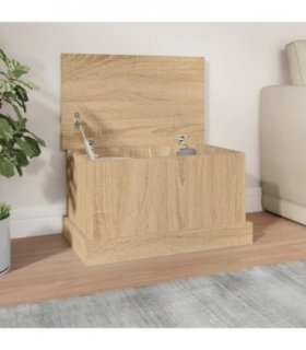 vidaXL Storage Box Sonoma Oak 50x30x28 cm Engineered Wood