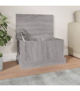 vidaXL Storage Box Grey Sonoma 50x30x28 cm Engineered Wood