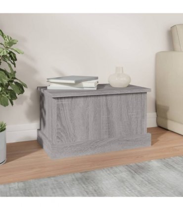 vidaXL Storage Box Grey Sonoma 50x30x28 cm Engineered Wood