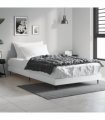 vidaXL Bed Frame without Mattress White 90x200 cm Engineered Wood — Size: 90 x 200 cm