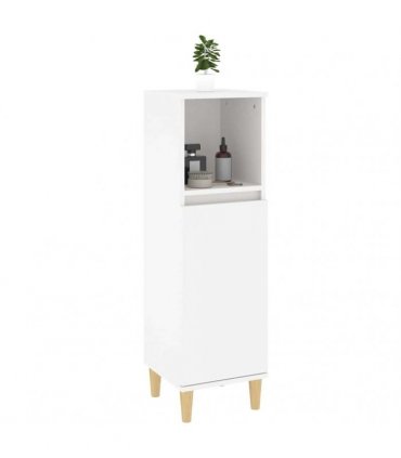 vidaXL Bathroom Cabinet White 30x30x100 cm Engineered Wood