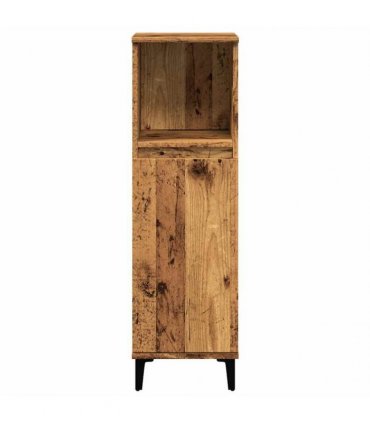 vidaXL Bathroom Cabinet Old Wood 30x30x100 cm Engineered Wood — V0672039539