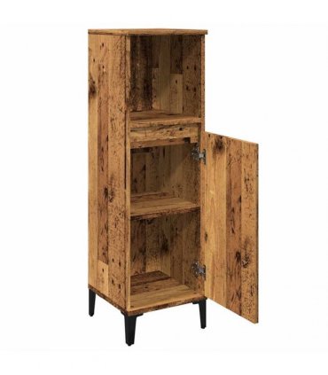 vidaXL Bathroom Cabinet Old Wood 30x30x100 cm Engineered Wood — V0672039539