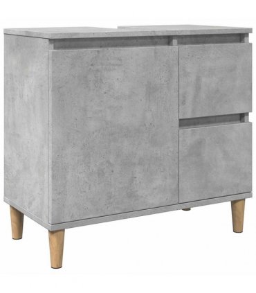 vidaXL Sink Cabinet Concrete Grey 65x33x60 cm Engineered Wood — V0672039550
