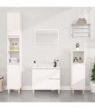 vidaXL Bathroom Cabinet | White | Engineered wood | Medium | Bathroom Cabinet