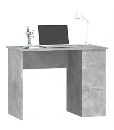 vidaXL Desk Concrete Grey 100x55x75 Engineered Wood