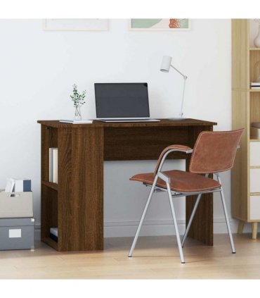 vidaXL Desk Brown Oak 100x55x75 cm Engineered Wood