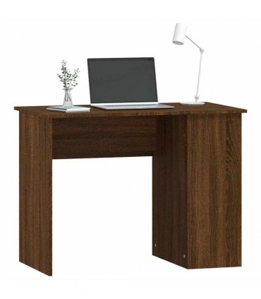 vidaXL Desk Brown Oak 100x55x75 cm Engineered Wood
