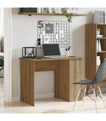 vidaXL Desk Artisan Oak 100x55x75 cm Engineered Wood