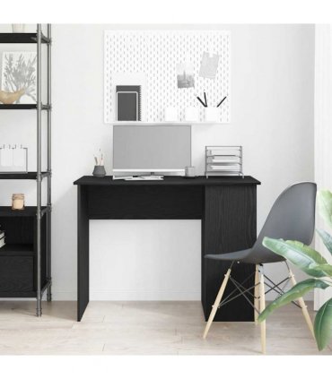 vidaXL Desk Black Oak 100x55x75 cm Engineered Wood