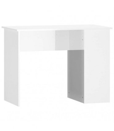 vidaXL Desk High Gloss White 100x55x75 Engineered Wood