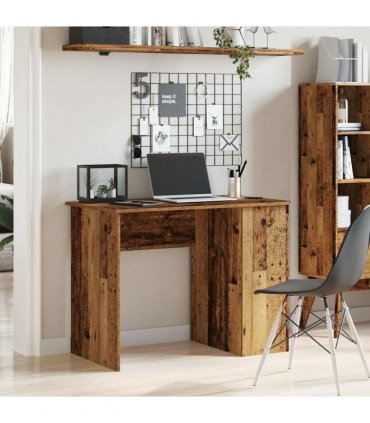 vidaXL Desk Old Wood 100x55x75 cm Engineered Wood