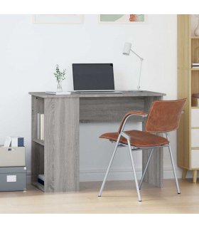 vidaXL Desk Grey Sonoma 100x55x75 cm Engineered Wood
