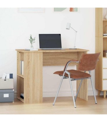 vidaXL Desk Sonoma Oak 100x55x75 cm Engineered Wood