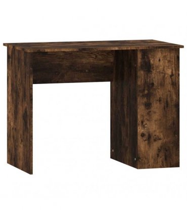 vidaXL Desk Smoked Oak 100x55x75 cm Engineered Wood