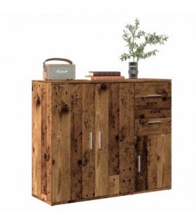 vidaXL Sideboard Old Wood 91x29.5x75 cm Engineered Wood