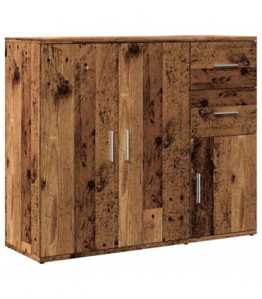 vidaXL Sideboard Old Wood 91x29.5x75 cm Engineered Wood