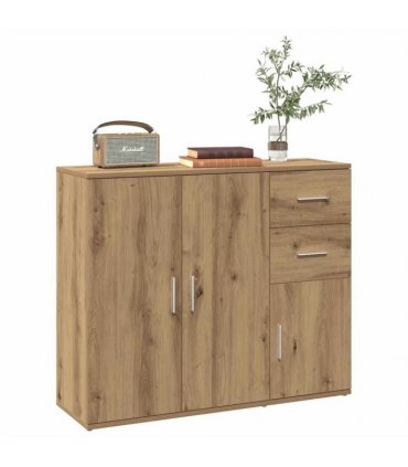 vidaXL Sideboard Artisan Oak 91x29.5x75 cm Engineered Wood