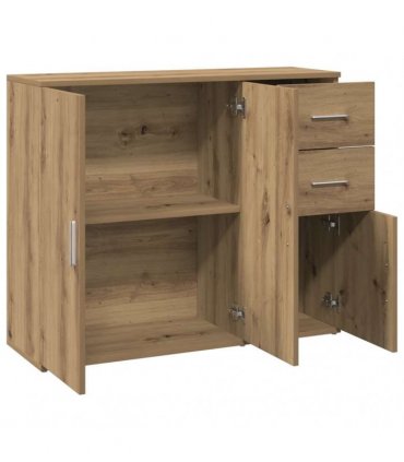 vidaXL Sideboard Artisan Oak 91x29.5x75 cm Engineered Wood