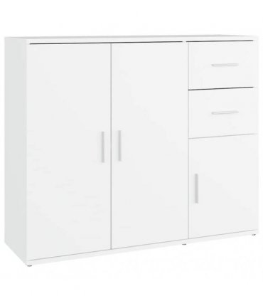 vidaXL Sideboard White 91x29.5x75 cm Engineered Wood