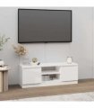 vidaXL TV Cabinet with Door White 102x30x36 cm