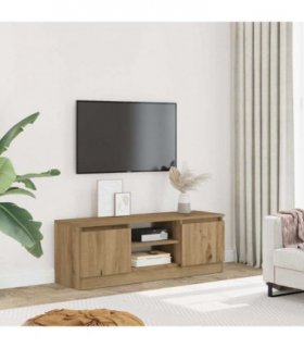 vidaXL TV Cabinet Artisan Oak 102x30x36 cm Engineered Wood