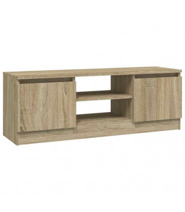 vidaXL TV Cabinet with Door Sonoma Oak 102x30x36 cm