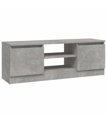 vidaXL TV Cabinet with Door Concrete Grey 102x30x36 cm