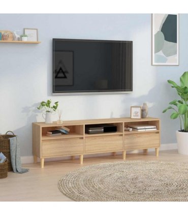 vidaXL TV Cabinet Sonoma Oak 150x30x44.5 cm Engineered Wood