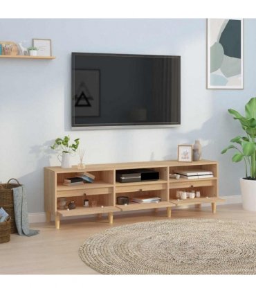 vidaXL TV Cabinet Sonoma Oak 150x30x44.5 cm Engineered Wood