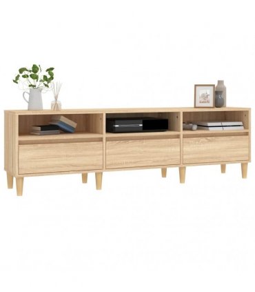 vidaXL TV Cabinet Sonoma Oak 150x30x44.5 cm Engineered Wood
