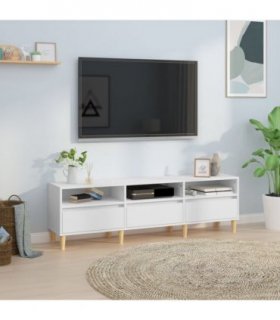 vidaXL TV Cabinet White 150x30x44.5 cm Engineered Wood