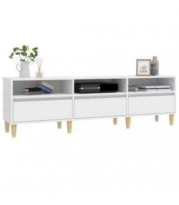 vidaXL TV Cabinet White 150x30x44.5 cm Engineered Wood