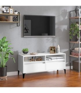 vidaXL TV Cabinet White 100x34.5x44.5 cm Engineered Wood — V0672039613