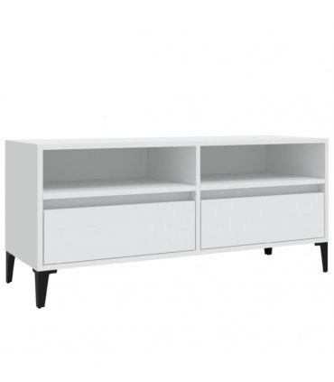 vidaXL TV Cabinet White 100x34.5x44.5 cm Engineered Wood — V0672039613