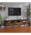 vidaXL TV Cabinet Smoked Oak 150x30x44.5 cm Engineered Wood — V0672039615
