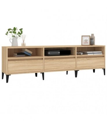 vidaXL TV Cabinet Sonoma Oak 150x30x44.5 cm Engineered Wood — V0672039618