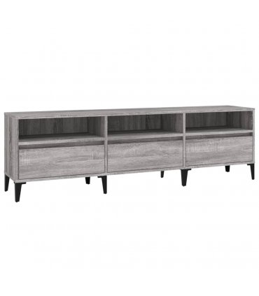 vidaXL TV Cabinet Grey Sonoma 150x30x44.5 cm Engineered Wood