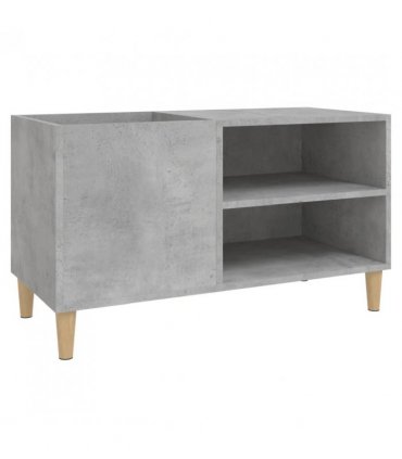 vidaXL Record Cabinet Concrete Grey 84.5x38x48 cm Engineered Wood — Size: 84.5 x 38 x 48 cm