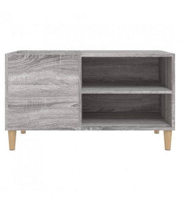 vidaXL Record Cabinet Grey Sonoma 84.5x38x48 cm Engineered Wood — Size: 84.5 x 38 x 48 cm