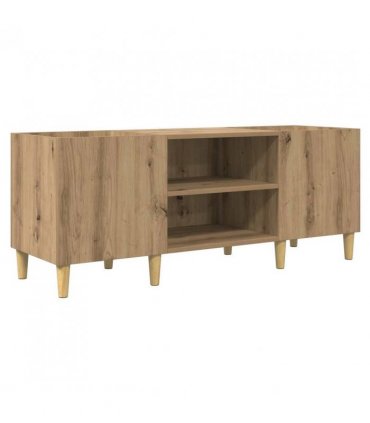vidaXL Record Cabinet Artisan Oak 121 x 38 x 48 cm Engineered Wood