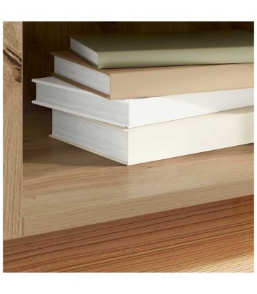 vidaXL Record Cabinet Artisan Oak 121 x 38 x 48 cm Engineered Wood