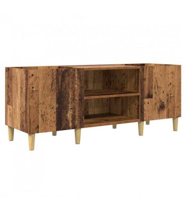vidaXL Record Cabinet Old Wood 121 x 38 x 48 cm Engineered Wood