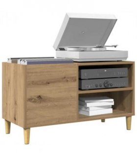 vidaXL Record Cabinet Artisan Oak 84.5x38x48 cm Engineered Wood — Size: 84.5 x 38 x 48 cm