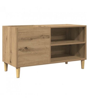 vidaXL Record Cabinet Artisan Oak 84.5x38x48 cm Engineered Wood — Size: 84.5 x 38 x 48 cm