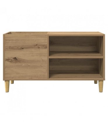 vidaXL Record Cabinet Artisan Oak 84.5x38x48 cm Engineered Wood — Size: 84.5 x 38 x 48 cm
