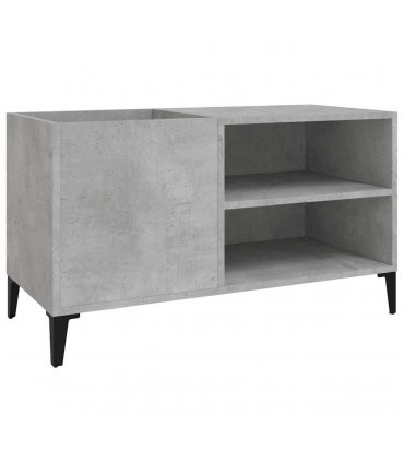 vidaXL Record Cabinet Concrete Grey 84.5x38x48 cm Engineered Wood — Size: 84.5 x 38 x 48 cm — V0672039645
