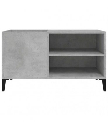 vidaXL Record Cabinet Concrete Grey 84.5x38x48 cm Engineered Wood — Size: 84.5 x 38 x 48 cm — V0672039645
