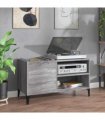 vidaXL Record Cabinet Grey Sonoma 84.5x38x48 cm Engineered Wood — Size: 84.5 x 38 x 48 cm — V0672039648