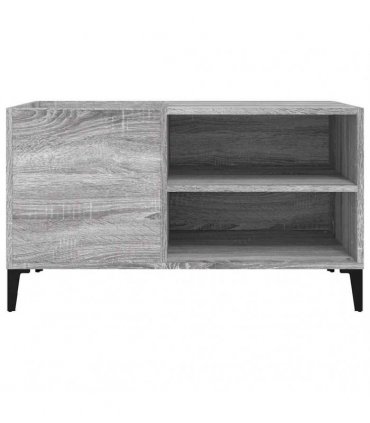 vidaXL Record Cabinet Grey Sonoma 84.5x38x48 cm Engineered Wood — Size: 84.5 x 38 x 48 cm — V0672039648